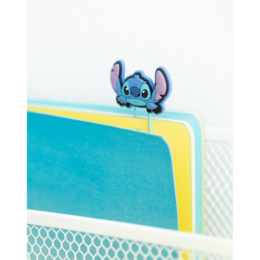 SET DE CLIPS CON TOPPER DISNEY STITCH TROPICAL
