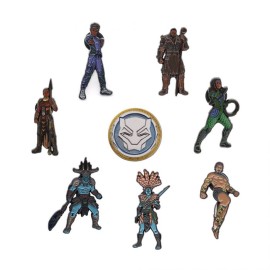 SET PINS MARVEL BLACK PANTHER WAKANDA FOREVER PERSONAJES