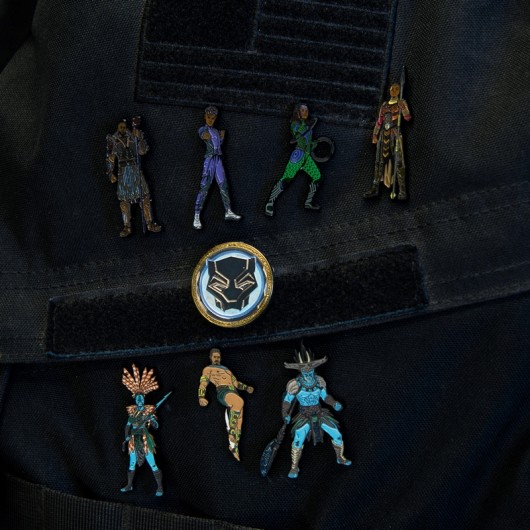SET PINS MARVEL BLACK PANTHER WAKANDA FOREVER PERSONAJES