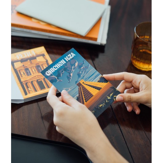 LIBRO POSTALES MARAVILLAS DEL MUNDO