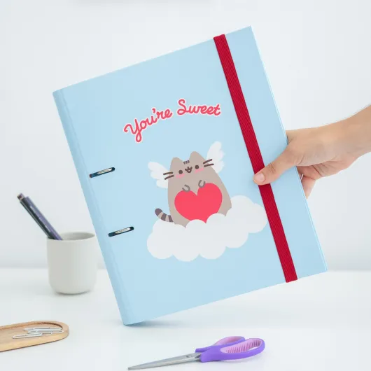 CARPETA 2 ANILLAS PUSHEEN PURRFECT LOVE COLLECTION