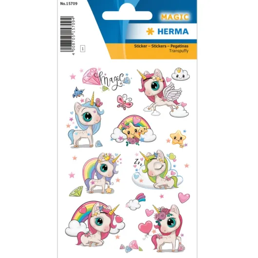 PEGATINAS MAGIC ENCHANTED UNICORN TRANSPUFFY