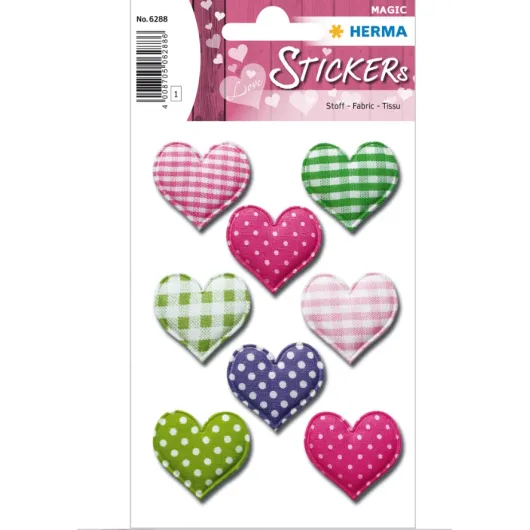 PEGATINAS MAGIC HEARTS FABRIC