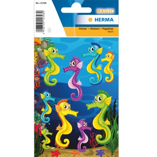 PEGATINAS MAGIC SEAHORSE NEON