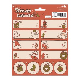 ETIQUETAS ADHESIVAS NAVIDAD CHRISTMAS HOLIDAY