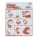ETIQUETAS ADHESIVAS NAVIDAD SANTA CLAUS
