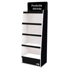 EXPOSITOR 1/4 PALET CARTON 5 BALDAS PRODUITS DERIVÉS