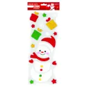STICKERS MAXI GEL DECORATIVE CHRISTMAS SNOWMAN
