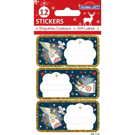 CHRISTMAS LABELS ANGELS