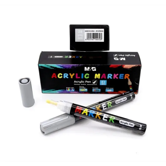 FELT TIP PEN ACRYLIC PAINT PEN GREY 28 S910