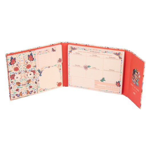 FRIDA KAHLO WEEKLY PLANNER WITH STICKY NOTES