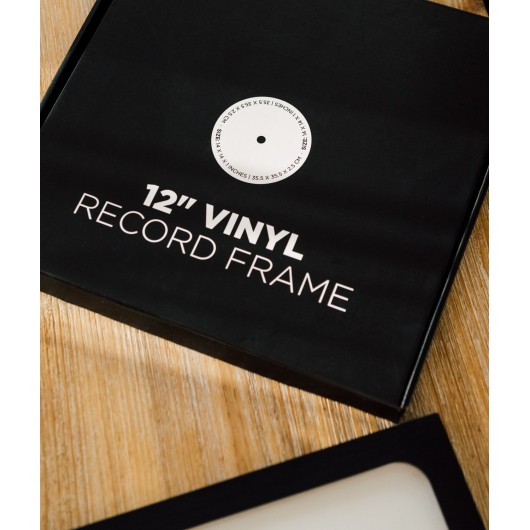PREMIUM VINYL FRAME 32X32 CM BLACK MDF