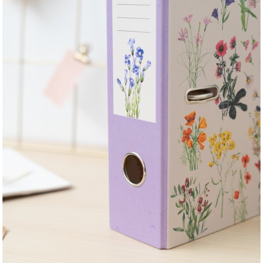 WILD FLOWERS LEVER ARCH FOLDER