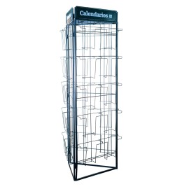  TRIANGULAR SCREEN CALENDARS DISPLAY 30X30 BLACK (NO MERCHANDISE) 