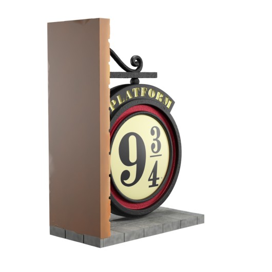HARRY POTTER PLATFORM 9 3/4 BOOKENDS