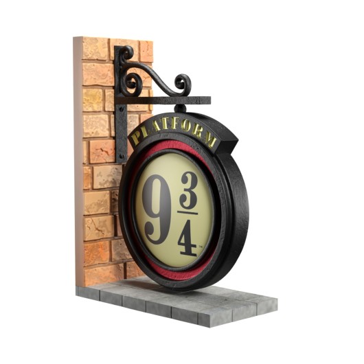 HARRY POTTER PLATFORM 9 3/4 BOOKENDS