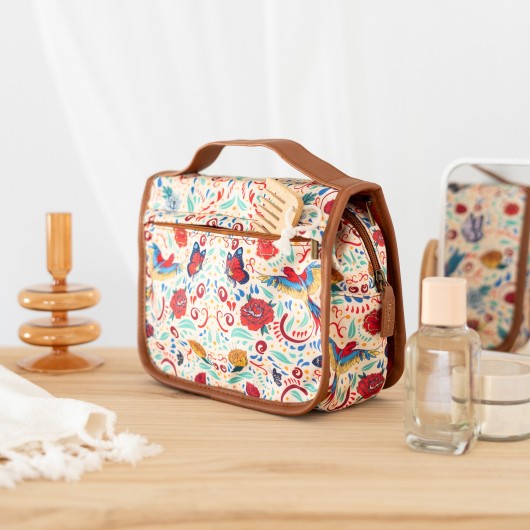 FRIDA KAHLO HANGING TRAVEL TOILETRY BAG