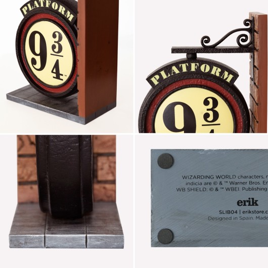 HARRY POTTER PLATFORM 9 3/4 BOOKENDS