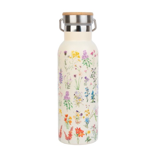 WILD FLOWERS METAL BOTTLE WITH HANDLE