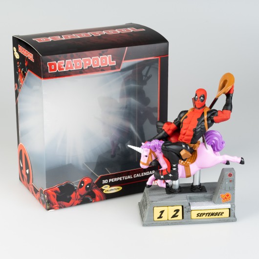 MARVEL DEADPOOL 3D PERPETUAL CALENDAR