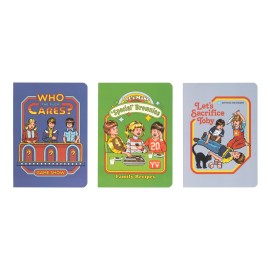 PACK OF 3 STEVEN RHODES A6 NOTEBOOKS 2