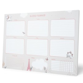DISNEY BONJOUR MARIE A4 WEEKLY PLANNER NOTEPAD 2