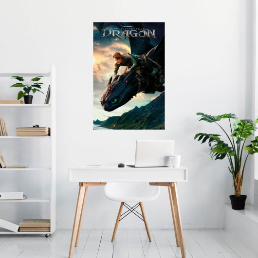 HOW TO TRAIN YOUR DRAGON LIVE ACTION POSTER 