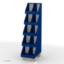 DISPLAY 1/4 PALLET CARDBOARD 5 DIARY SHELVES NAVY BLUE (WITHOUT MERCHANDISE)