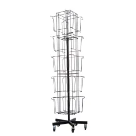 4-SIDED ROTATING CALENDAR DISPLAY BLACK C-20 (NO MERCHANDISE) 