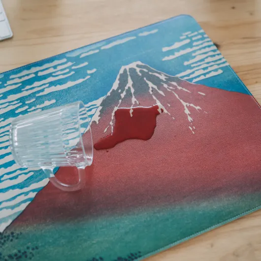 HOKUSAI VEGAN LEATHER (PU) MOUSE PAD