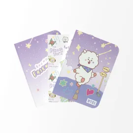 BT21 THE JOURNEY RJ PACK OF 3 A6 NOTEBOOKS