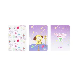 BT21 THE JOURNEY CHIMMY PACK OF 3 A6 NOTEBOOKS 2