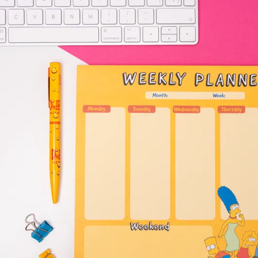 THE SIMPSONS A4 WEEKLY PLANNER