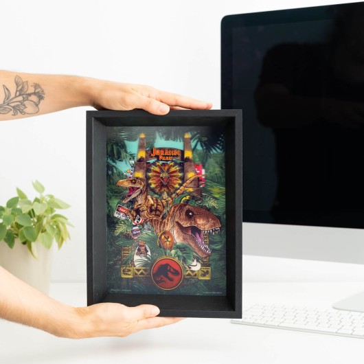 FRAMED LENTICULAR PRINT JURASSIC PARK