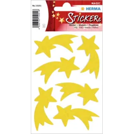 STICKER MAGIC CHRISTMAS STAR,FELT YELLOW 2
