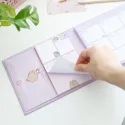 PUSHEEN MOMENTS WEEKLY PLANNER WITH STICKY NOTES