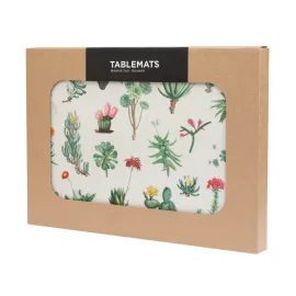 BOTANICAL CACTI SET OF 4 TABLE MATS 2