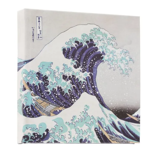 THE GREAT WAVE OF KANAGAWA HOKUSAI PHOTO ALBUM 16X16CM 24 SELF-ADHESIVE PAGES