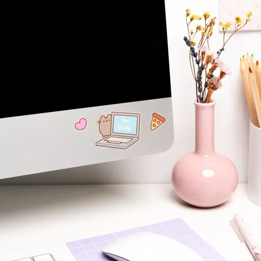 PUSHEEN MOMENTS REUSABLE STICKERS