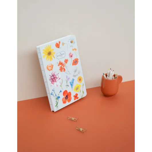 KOKONOTE COLORFUL FLOWERS SEWN A5 NOTEBOOK