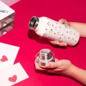 SNOOPY LOVE SEASON METAL BOTTLE WITH HANDLE
