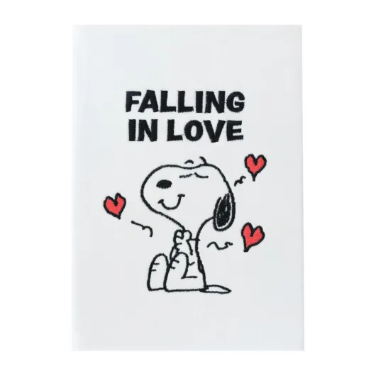 SNOOPY LOVE SEASON PREMIUM A5 NOTEBOOK PLUSH COVER