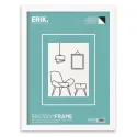 50X70CM MDF WHITE FRAME