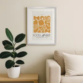 MDF 50X70 CM SILVER FRAM 2