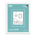 60X80CM MDF WHITE FRAME