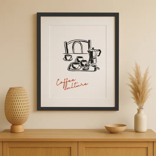 POSTER FRAME 60X80 CM MDF BLACK