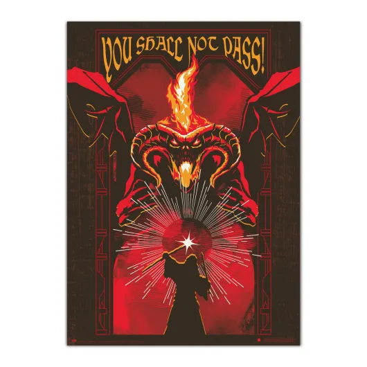 LORD OF THE RINGS BALROG LUMINESCENT POSTER