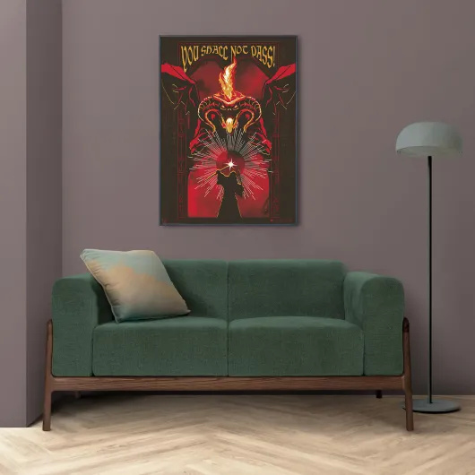 LORD OF THE RINGS BALROG LUMINESCENT POSTER