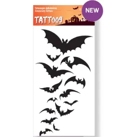 HALLOWEEN BATS TEMPORARY TATTOOS