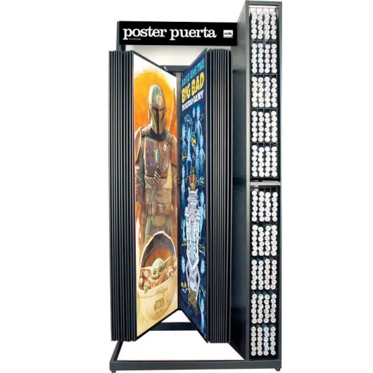 BLACK METAL POSTER DOOR DISPLAY KIT 40 REF. (NO MERCHANDISE)